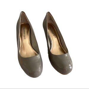 New Madden Girl Grey Platform Heels